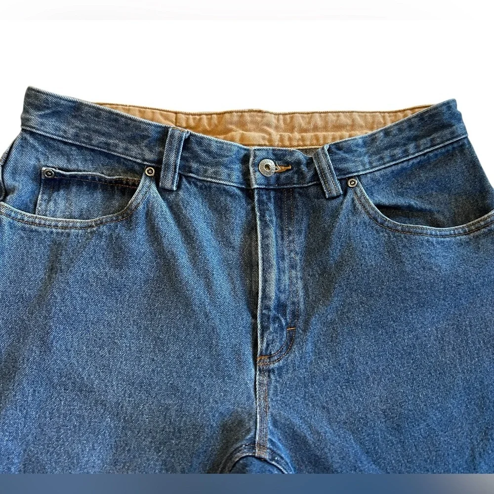 Duluth Trading Co Mens Ballroom  Relaxed Fit Denim Blue Jeans Waist 33 Inseam 28
